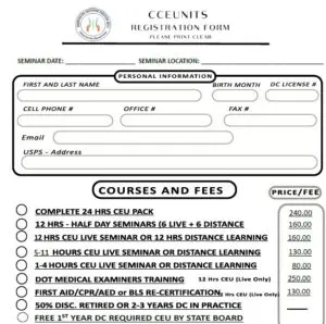 CCEUNITS PRICES